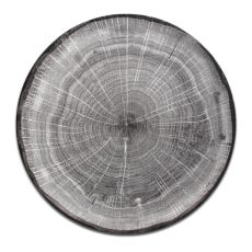 Тарелка "Coupe" круглая плоская серая D 24 см, WoodArt, Rak Porcelain