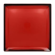 Тарелка квадратная плоская красная 30x30 см, Lea, Rak Porcelain