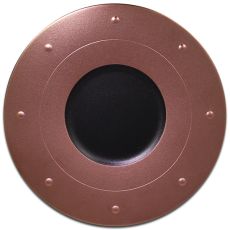 Тарелка круглая плоская с бронзовым бортом D 31 см, Metalfusion, Rak Porcelain