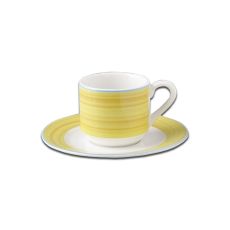 Чашка круглая желтая 90 мл, Bahamas 2, Rak Porcelain