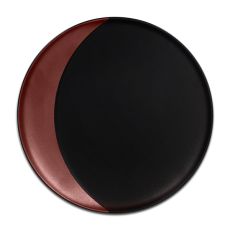 Тарелка круглая глубокая с бронзовым бортом D 24 см, Metalfusion, Rak Porcelain