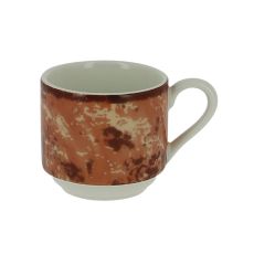 Чашка круглая штабелируемая коричневая 90 мл, Peppery, Rak Porcelain