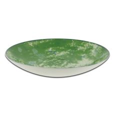 Тарелка Coupe круглая глубокая зеленая D 26 см, Peppery, Rak Porcelain