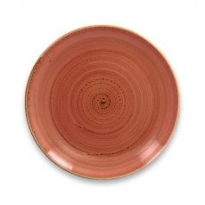 Тарелка "Coupe" круглая плоская D 24 см, Coral TWIRL, Rak Porcelain