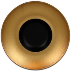 Тарелка круглая глубокая "Gourmet" с золотым бортом D 29 см, Metalfusion, Rak Porcelain