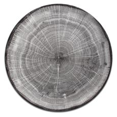 Тарелка "Coupe" круглая плоская серая D 27 см, WoodArt, Rak Porcelain