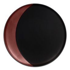 Тарелка круглая глубокая с бронзовым бортом D 27 см, Metalfusion, Rak Porcelain