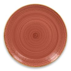 Тарелка "Coupe" круглая плоская D 28 см, Coral TWIRL, Rak Porcelain