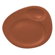 Тарелка для подачи с 2 зонами 32x26,5 см, NeoFusion Terra, Rak Porcelain