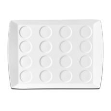 Тарелка квадратная c 16 выемками 39x28 см, Minimax, Rak Porcelain