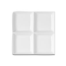 Тарелка квадратная 4-секционная 20x20 см, Minimax, Rak Porcelain