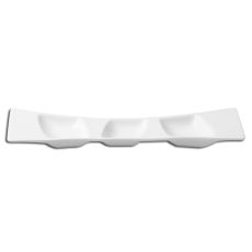 Тарелка прямоугольная 3-секционная 20x6,5 см, Mazza, Rak Porcelain