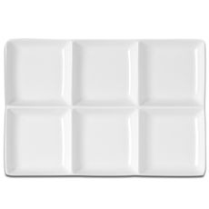 Тарелка прямоугольная 6-секционная 28x20 см, Minimax, Rak Porcelain