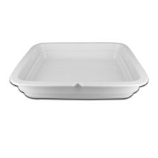 Тарелка прямоугольная 2 секционная 35x30 см, Buffet, Rak Porcelain