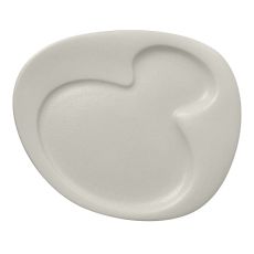 Тарелка овальная с 2 зонами 24x20 см, NeoFusion Sand, Rak Porcelain