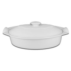 Поднос емкость для подачи овальная с крышкой 35x22 см, Buffet, Rak Porcelain