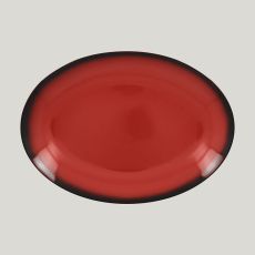 Блюдо овальное LEA Red 26 см, красный цвет, RAK Porcelain