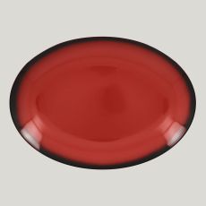 Блюдо овальное LEA Red 32 см, красный цвет, RAK Porcelain