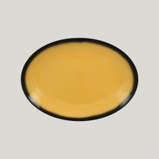 Блюдо овальное LEA Yellow 32 см, желтый цвет, RAK Porcelain