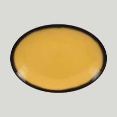 Блюдо овальное LEA Yellow 36 см, желтый цвет, RAK Porcelain