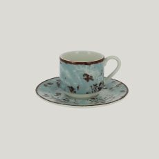 Блюдце Peppery для чашки 13 см, h 1,7 см, голубой цвет, RAK Porcelain