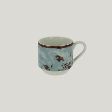 Чашка для эспрессо Peppery 90 мл штабелируемая, голубой цвет, RAK Porcelain