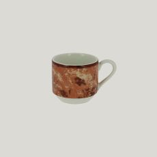 Чашка для эспрессо Peppery 90 мл штабелируемая, красный цвет, RAK Porcelain