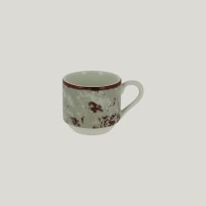 Чашка для эспрессо Peppery 90 мл штабелируемая, серый цвет, RAK Porcelain