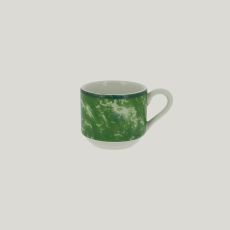 Чашка для эспрессо Peppery 90 мл штабелируемая, зеленый цвет, RAK Porcelain