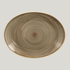 Овальная тарелка Twirl Alga 32*23 см, RAK Porcelain