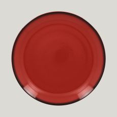 Тарелка круглая LEA Red 27 см, красный цвет, RAK Porcelain