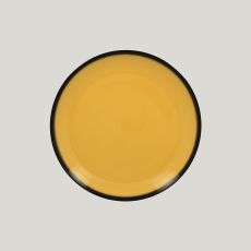 Тарелка круглая LEA Yellow 27 см, желтый цвет, RAK Porcelain