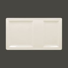 Тарелка прямоугольная 2-секционная Classic Gourmet 37*21 см, RAK Porcelain