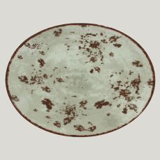 Тарелка Peppery овальная плоская 32*23 см, серый цвет, RAK Porcelain