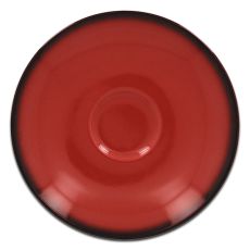 Блюдце круглое красное D 15 см, Lea, Rak Porcelain
