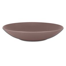 Тарелка "Coupe" круглая глубокая коричневая D 26 см, NeoFusion Mellow, Rak Porcelain