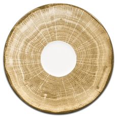 Блюдце круглое зеленое D 17 см, WoodArt, Rak Porcelain