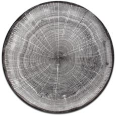 Тарелка "Coupe" круглая плоская серая D 29 см, WoodArt, Rak Porcelain