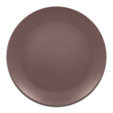 Тарелка круглая плоская коричневая D 24 см, NeoFusion Mellow, Rak Porcelain