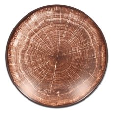 Тарелка "Coupe" круглая глубокая темно-коричневая D 23 см, WoodArt, Rak Porcelain