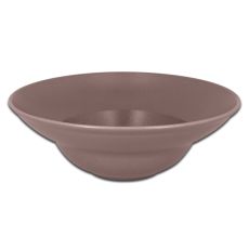 Тарелка круглая глубокая коричневая D 23 см, NeoFusion Mellow, Rak Porcelain