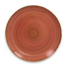 Тарелка "Coupe" круглая плоская D 27 см, Coral TWIRL, Rak Porcelain