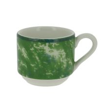 Чашка круглая штабелируемая зеленая 90 мл, Peppery, Rak Porcelain