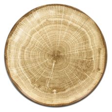 Тарелка "Coupe" круглая плоская зеленая D 27 см, WoodArt, Rak Porcelain