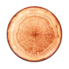 Тарелка "Coupe" круглая плоская красно-коричневая D 15 см, WoodArt, Rak Porcelain
