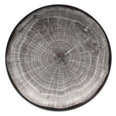 Тарелка "Coupe" круглая глубокая серая D 23 см, WoodArt, Rak Porcelain