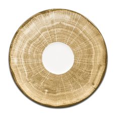 Блюдце круглое зеленое D 13 см, WoodArt, Rak Porcelain