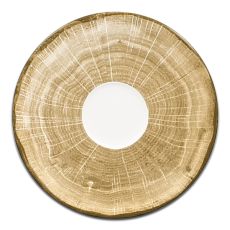 Блюдце круглое зеленое D 15 см, WoodArt, Rak Porcelain