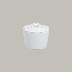 Сахарница, с крышкой (с выемкой для ложки) 230 мл, фарфор, Access, Rak Porcelain