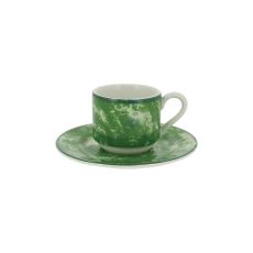Блюдце d 13 см для кофейной чашки, цвет зелёный, Peppery, Rak Porcelain